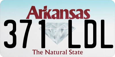 AR license plate 371LDL
