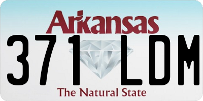 AR license plate 371LDM