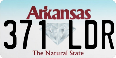 AR license plate 371LDR