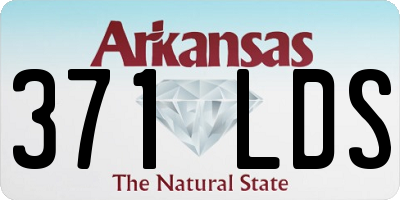 AR license plate 371LDS