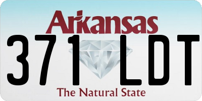 AR license plate 371LDT