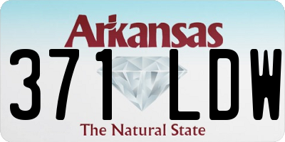 AR license plate 371LDW