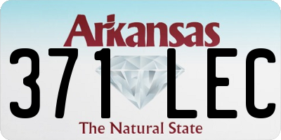 AR license plate 371LEC