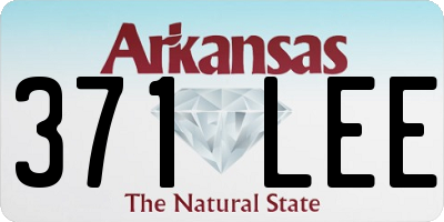 AR license plate 371LEE