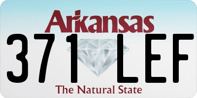 AR license plate 371LEF