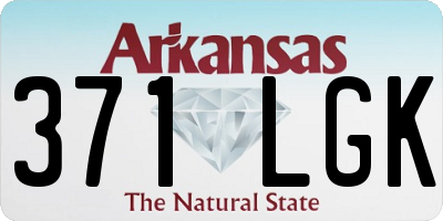 AR license plate 371LGK