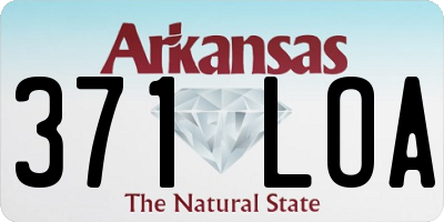 AR license plate 371LOA