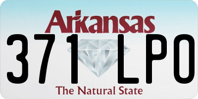 AR license plate 371LPO