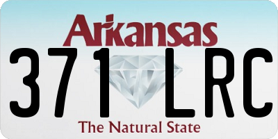 AR license plate 371LRC