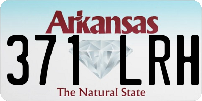AR license plate 371LRH