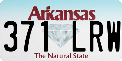 AR license plate 371LRW