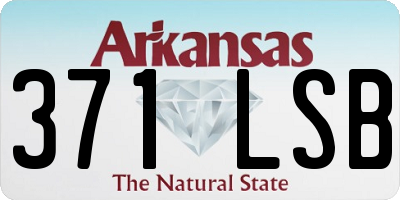 AR license plate 371LSB