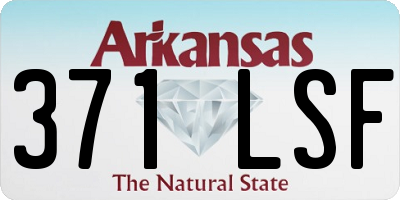AR license plate 371LSF