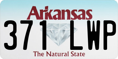 AR license plate 371LWP