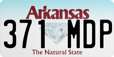 AR license plate 371MDP