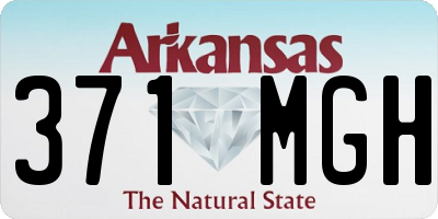 AR license plate 371MGH
