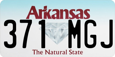 AR license plate 371MGJ