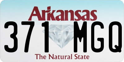 AR license plate 371MGQ