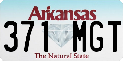 AR license plate 371MGT