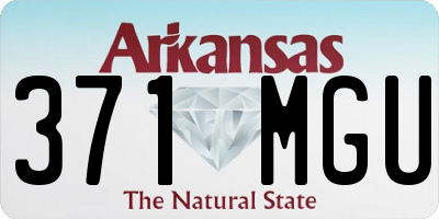 AR license plate 371MGU