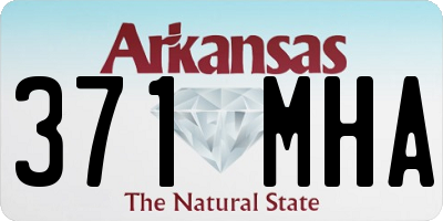 AR license plate 371MHA