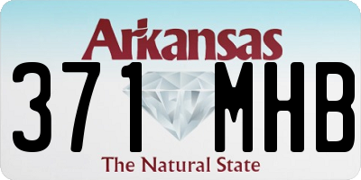 AR license plate 371MHB
