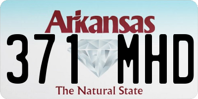 AR license plate 371MHD