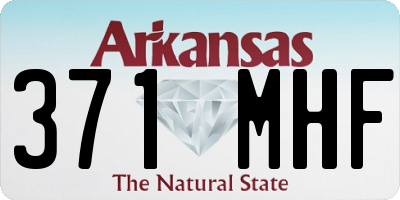 AR license plate 371MHF