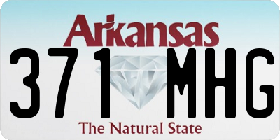 AR license plate 371MHG