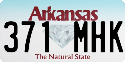 AR license plate 371MHK