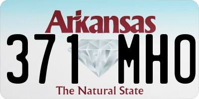 AR license plate 371MHO