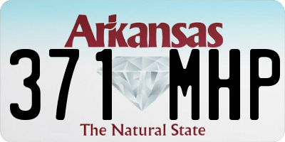 AR license plate 371MHP