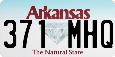 AR license plate 371MHQ