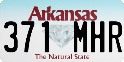 AR license plate 371MHR