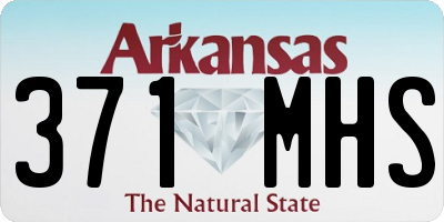 AR license plate 371MHS