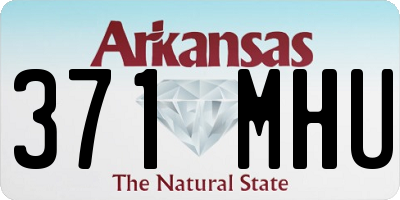 AR license plate 371MHU