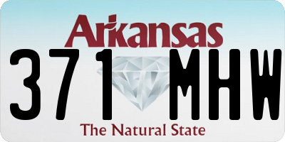 AR license plate 371MHW