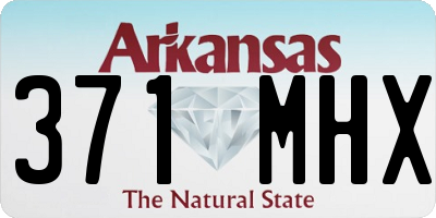AR license plate 371MHX