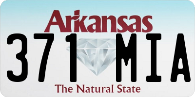 AR license plate 371MIA