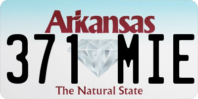 AR license plate 371MIE