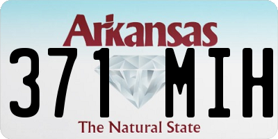 AR license plate 371MIH