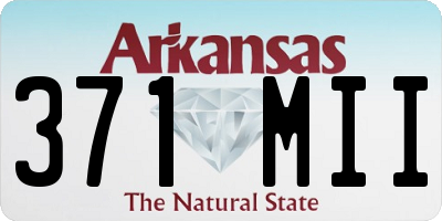 AR license plate 371MII