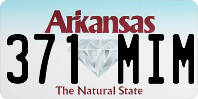 AR license plate 371MIM