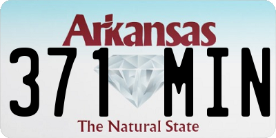 AR license plate 371MIN