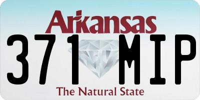 AR license plate 371MIP