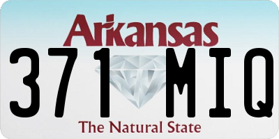 AR license plate 371MIQ