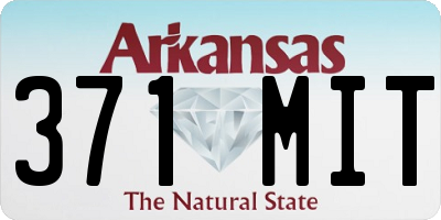 AR license plate 371MIT