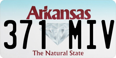 AR license plate 371MIV