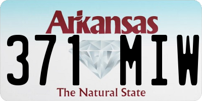 AR license plate 371MIW