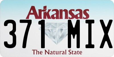 AR license plate 371MIX